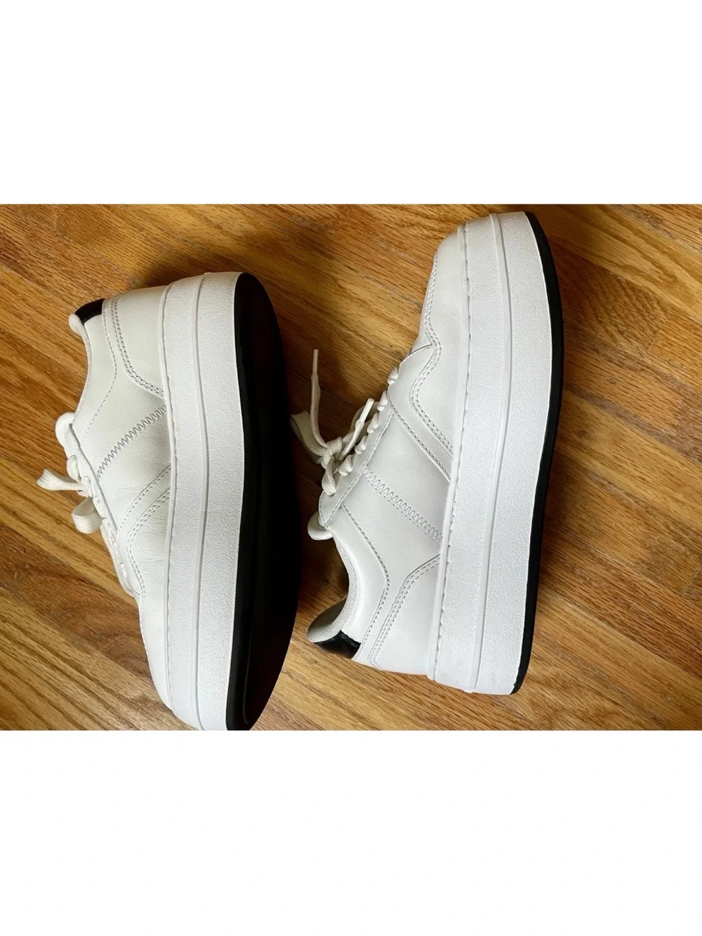Hogan H670 Skyscraper White Leather Flatform Sneakers Size 36 Made in Italy